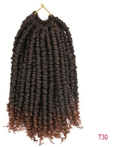 TOMO Pre-twisted Passion Twist Crochet African Dirty Braids Crochet Hair - JIMY 