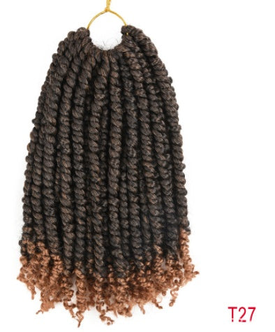TOMO Pre-twisted Passion Twist Crochet African Dirty Braids Crochet Hair - JIMY 