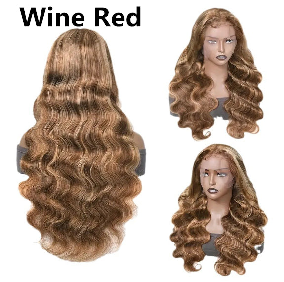 Front Lace Wig Medium Large Wave Long Curly Hair Full-head Wig Style - JIMY 
