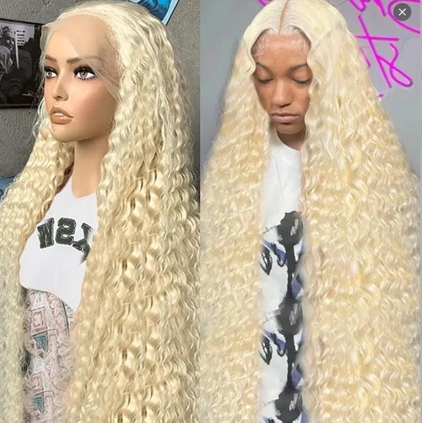 Women's Wig Front Lace Small Roll Brown Long Curling Iron Set - JIMY 