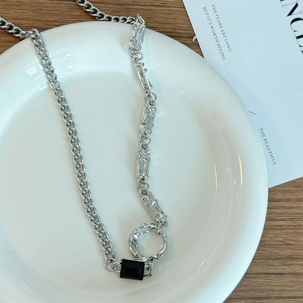 Mangxing Cross Necklace Set Edgy Hip-Hop Style - JIMY 