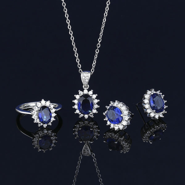 Pendant Necklace Set With Ring For Women - JIMY 