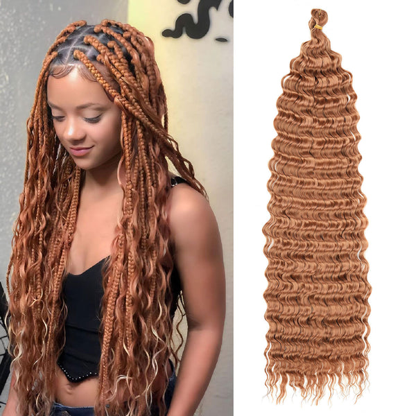 African Chemical Fiber Crochet Long Curly Wig - JIMY 