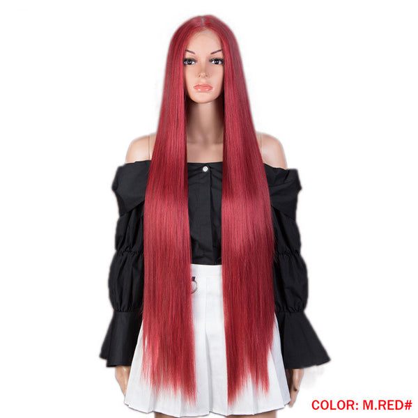 Long Straight Hair Synthetic Fiber Headgear - JIMY 