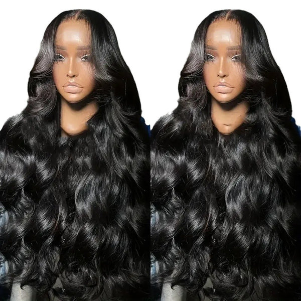 Natural High-temperature Fiber Front Lace Wig Female Medium Big Wave - JIMY 