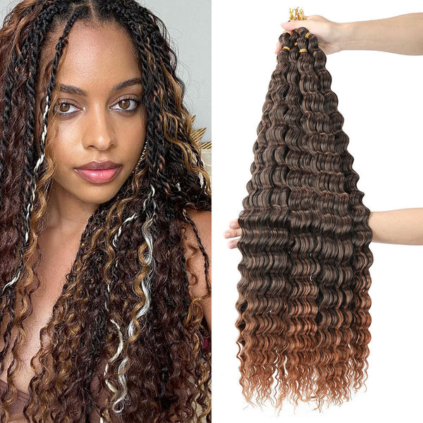 African Chemical Fiber Crochet Long Curly Wig - JIMY 