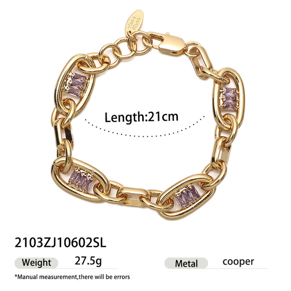 Minimalist And Cold Ins Style Fashionable Design Natural Stone Beaded Necklace - JIMY 