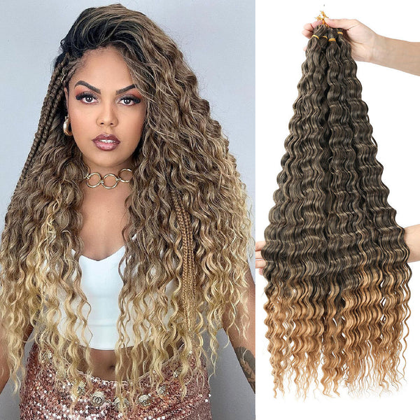 African Chemical Fiber Crochet Long Curly Wig - JIMY 