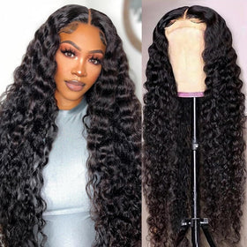 Front Lace Human Hair Wig Deep Wave Human Wigs - JIMY 
