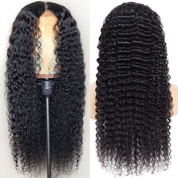 Front Lace Human Hair Wig Deep Wave Human Wigs - JIMY 