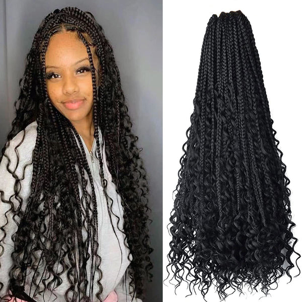 Chemical Fiber Hair Three-strand African Braid Crochet Hair - JIMY 