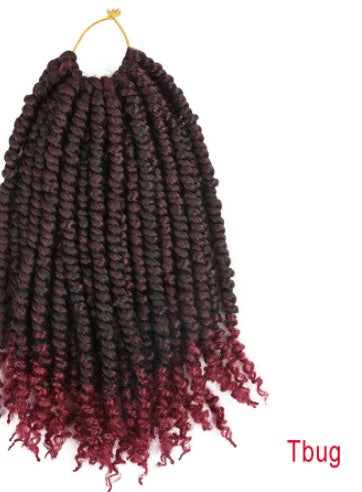 TOMO Pre-twisted Passion Twist Crochet African Dirty Braids Crochet Hair - JIMY 