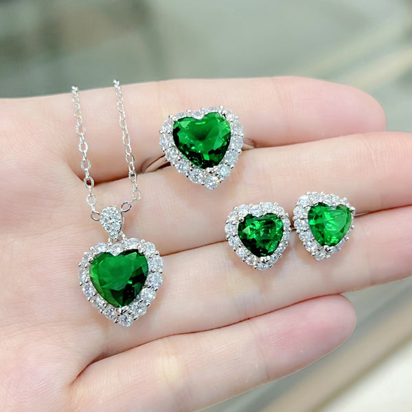 Pendant Necklace Set With Ring For Women - JIMY 