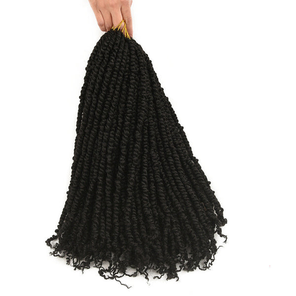 TOMO Pre-twisted Passion Twist Crochet African Dirty Braids Crochet Hair - JIMY 