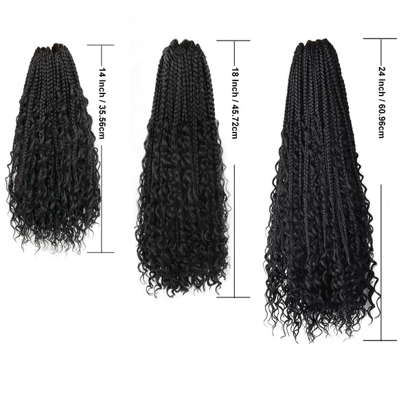 Chemical Fiber Hair Three-strand African Braid Crochet Hair - JIMY 