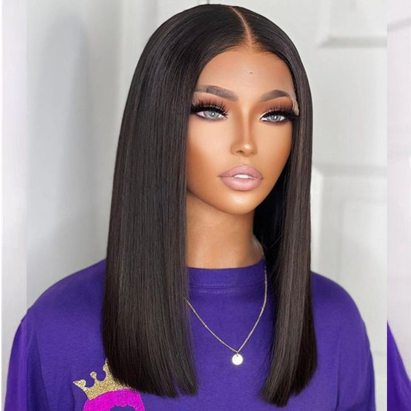 Double Drawn Bone Straight Human Hair Wigs - JIMY 
