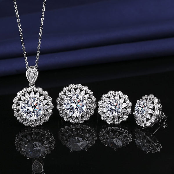 Pendant Necklace Set With Ring For Women - JIMY 