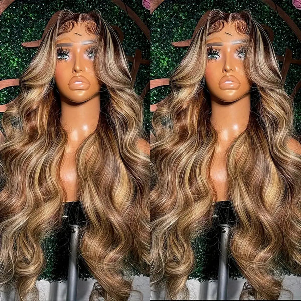 Front Lace Wig Medium Large Wave Long Curly Hair Full-head Wig Style - JIMY 