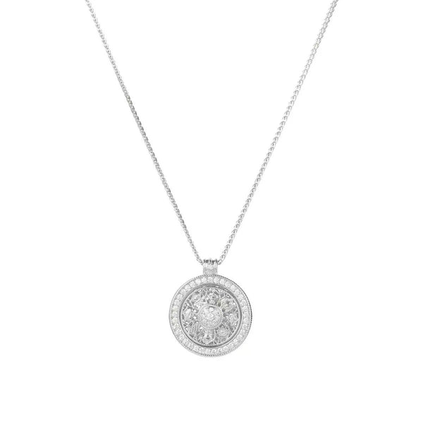 Eight Treasures Compass Rotating Necklace - JIMY 