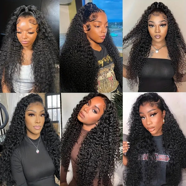 Fashion Front Lace Wigs With Small Curly Hair African Natural & Fluffy Chemical Fiber - JIMY 