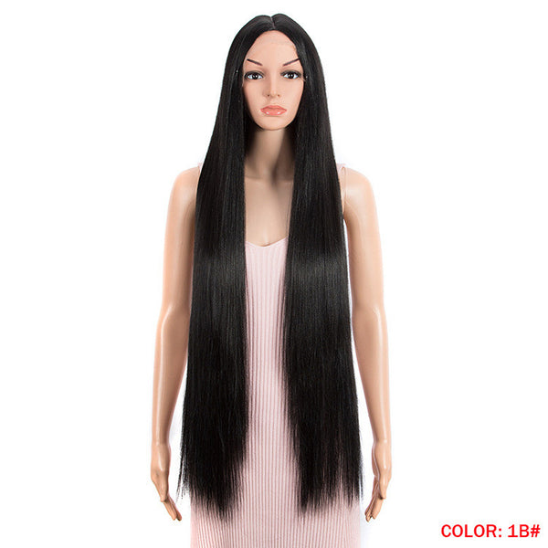 Long Straight Hair Synthetic Fiber Headgear - JIMY 