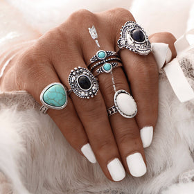 5-piece Set Of Joint Rings And Rings - JIMY 