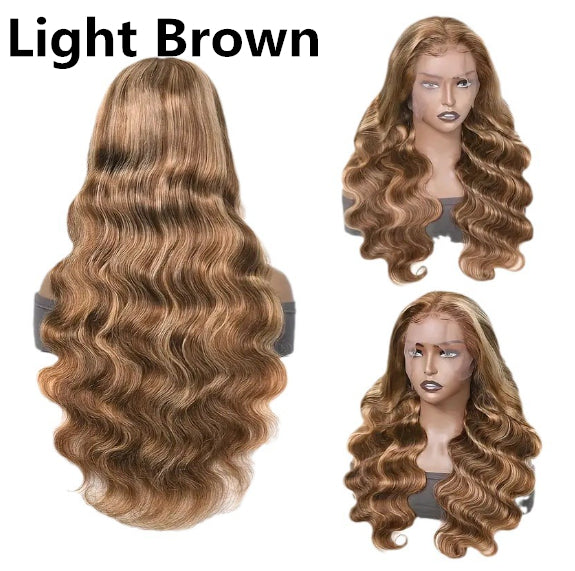 Front Lace Wig Medium Large Wave Long Curly Hair Full-head Wig Style - JIMY 