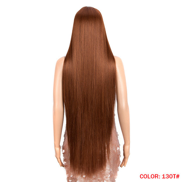 Long Straight Hair Synthetic Fiber Headgear - JIMY 
