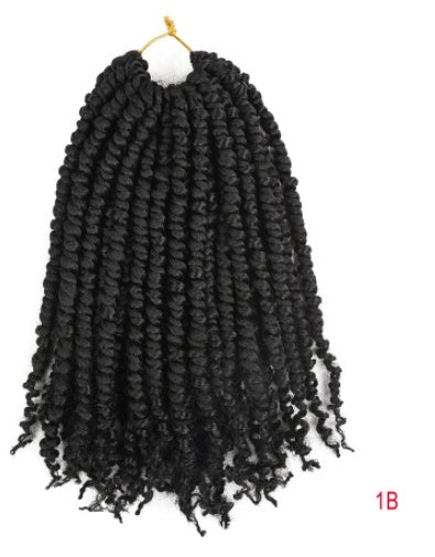 TOMO Pre-twisted Passion Twist Crochet African Dirty Braids Crochet Hair - JIMY 