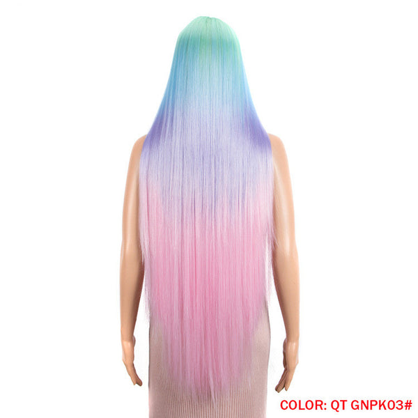 Long Straight Hair Synthetic Fiber Headgear - JIMY 