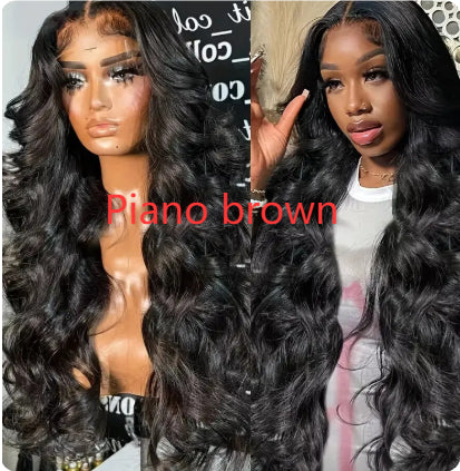 Natural High-temperature Fiber Front Lace Wig Female Medium Big Wave - JIMY 