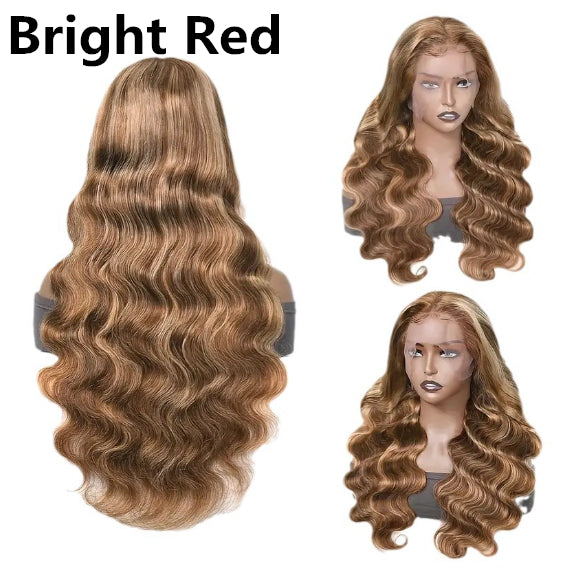 Front Lace Wig Medium Large Wave Long Curly Hair Full-head Wig Style - JIMY 
