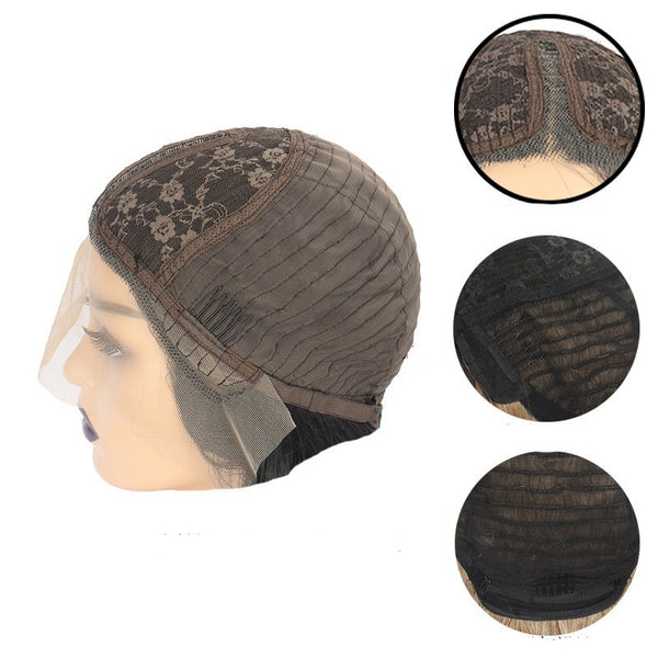 Women's Lace Front Long Straight Wig Head Cover - JIMY 