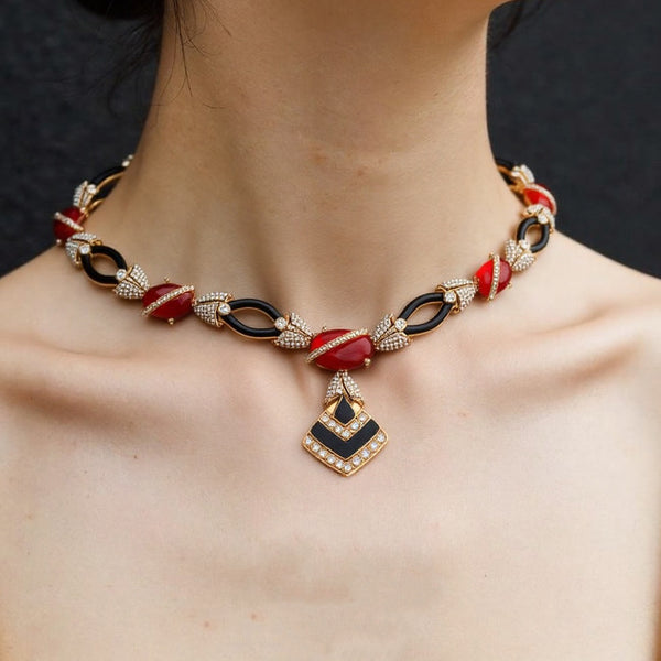 Ladies' Light Luxury High-end Tassel Earring Jewelry Set - JIMY 