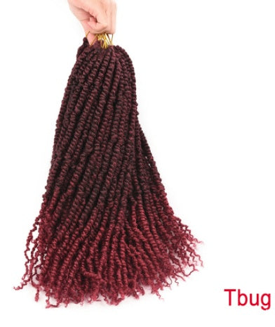 TOMO Pre-twisted Passion Twist Crochet African Dirty Braids Crochet Hair - JIMY 