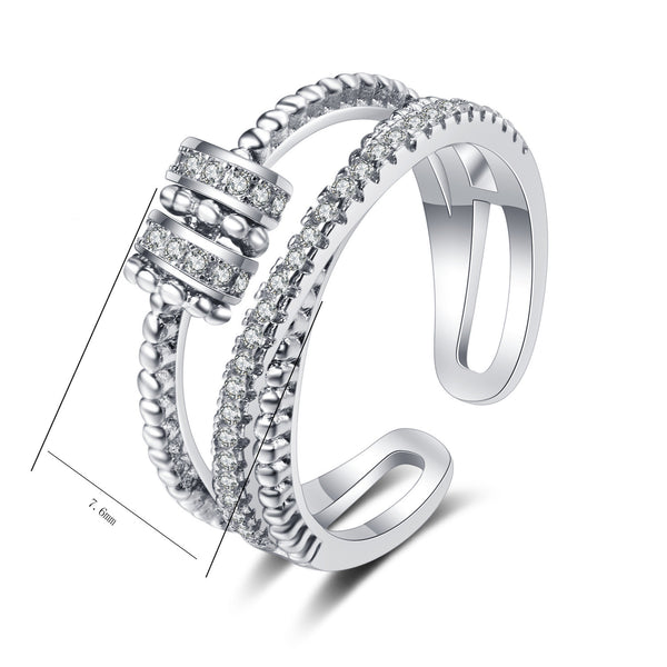 New Rings Come And Go Diamond-studded Rotating Rings - JIMY 