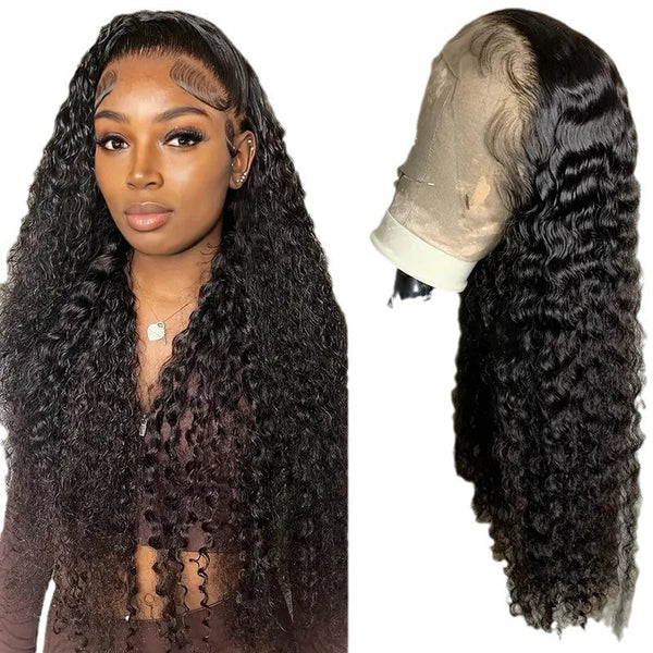 Fashion Front Lace Wigs With Small Curly Hair African Natural & Fluffy Chemical Fiber - JIMY 