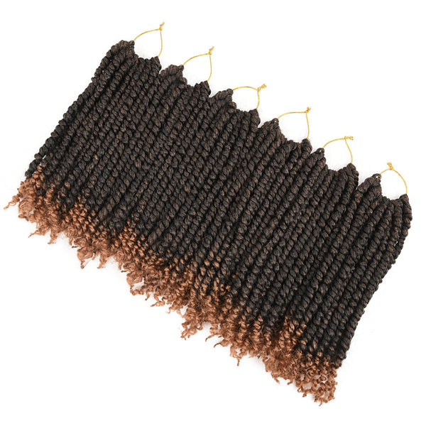 TOMO Pre-twisted Passion Twist Crochet African Dirty Braids Crochet Hair - JIMY 