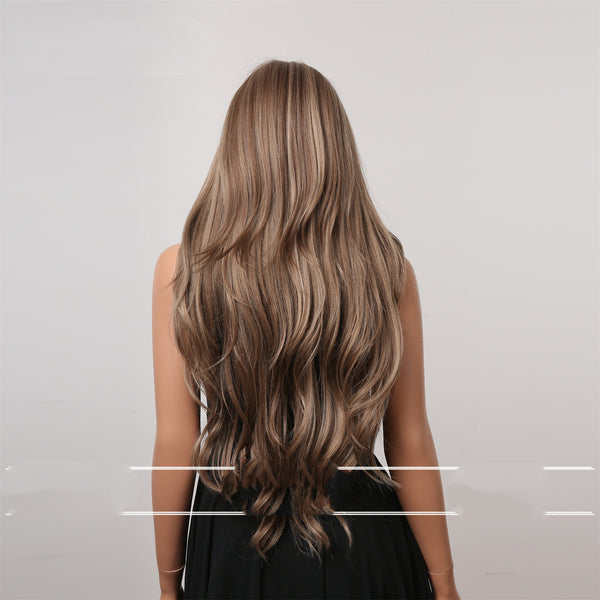 Wig With Bangs Big Wavy Long Curly Hair - JIMY 