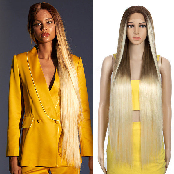 Long Straight Hair Synthetic Fiber Headgear - JIMY 